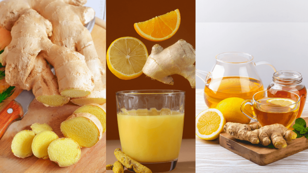 O gengibre contém compostos bioativos como o gingerol, que tem propriedades antioxidantes potentes e apenas uma pequena quantidade
